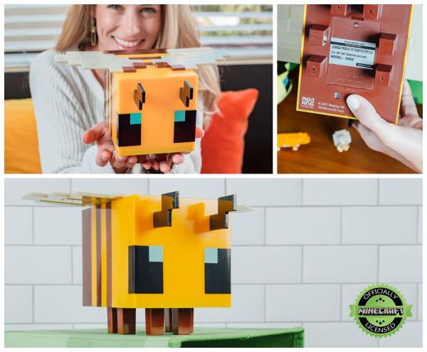 Minecraft Yellow Bee figural Mood Light 5.4"H picture