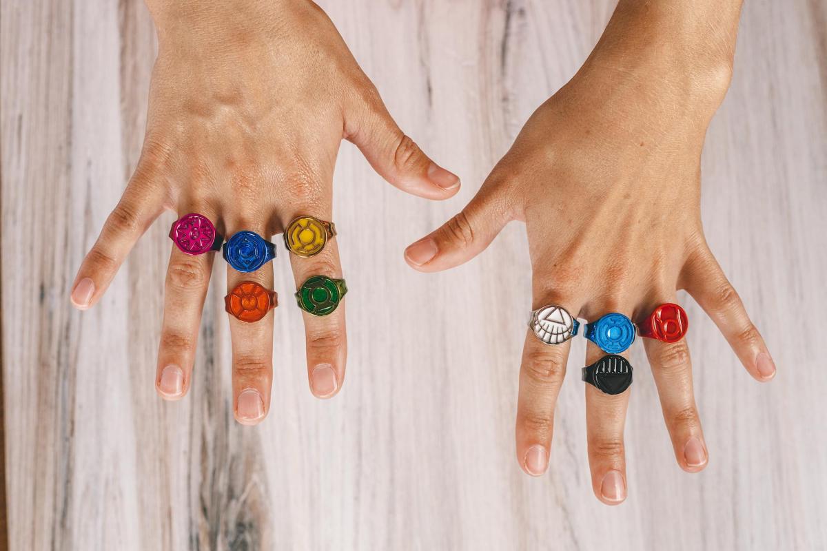 DC Comics Green Lantern Power Rings | 9 Ring Set picture