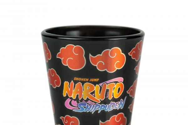 Naruto Shippuden Logo 2oz Black Shot Glass picture