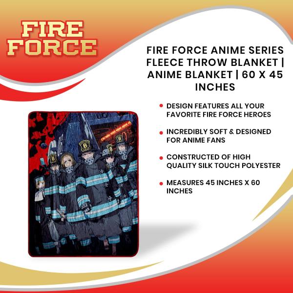 Fire Force 45x60 Inch Fleece Throw Blanket picture