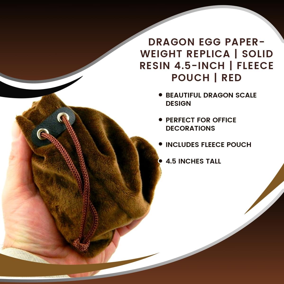 Dragon Egg 4.5-Inch Resin Paperweight Prop Replica - Red picture
