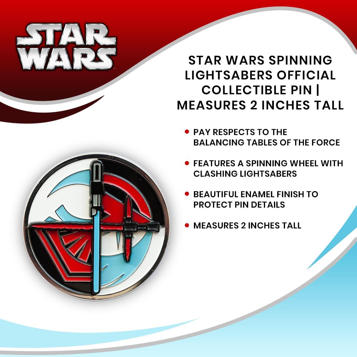 Star Wars Spinning Lightsabers Exclusive Enamel Pin picture