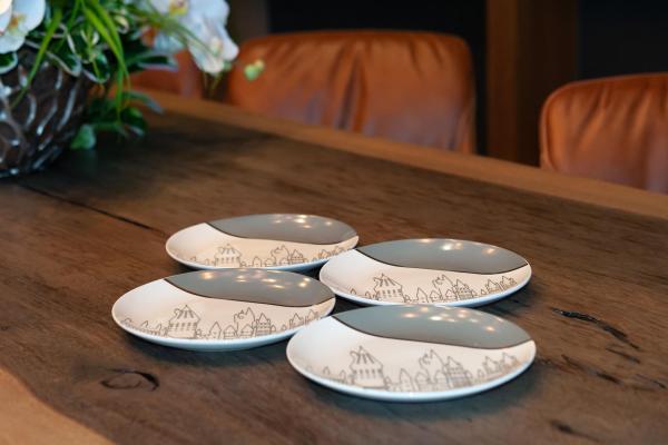 Harry Potter Hogwarts Small Ceramic Plates | Set of 4 picture