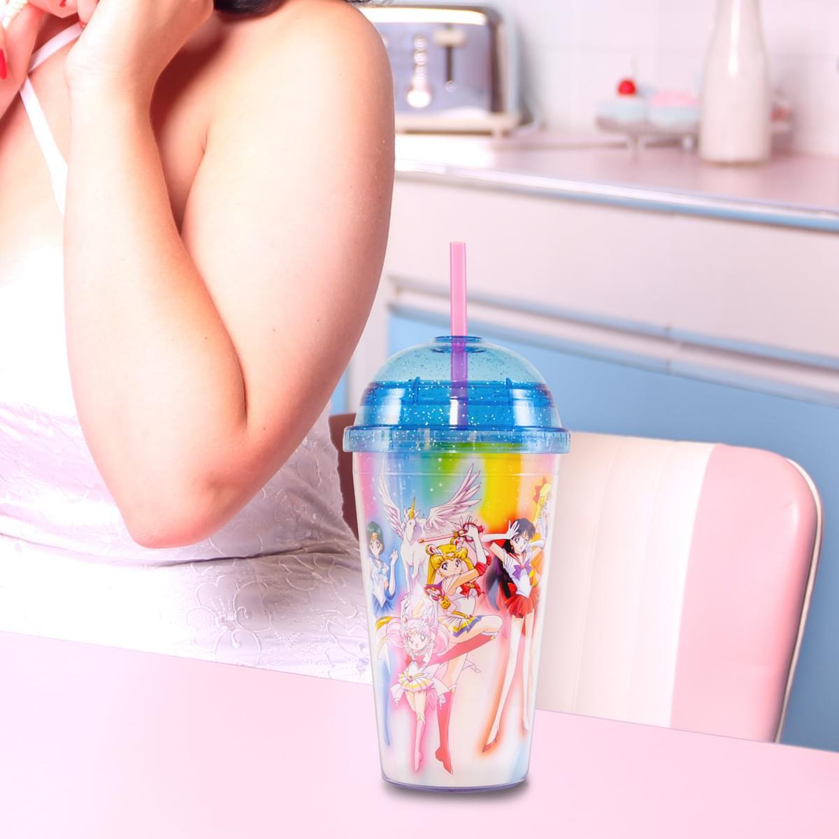 Sailor Moon 16oz. Carnival Cup w/ Glitter Dome Lid picture