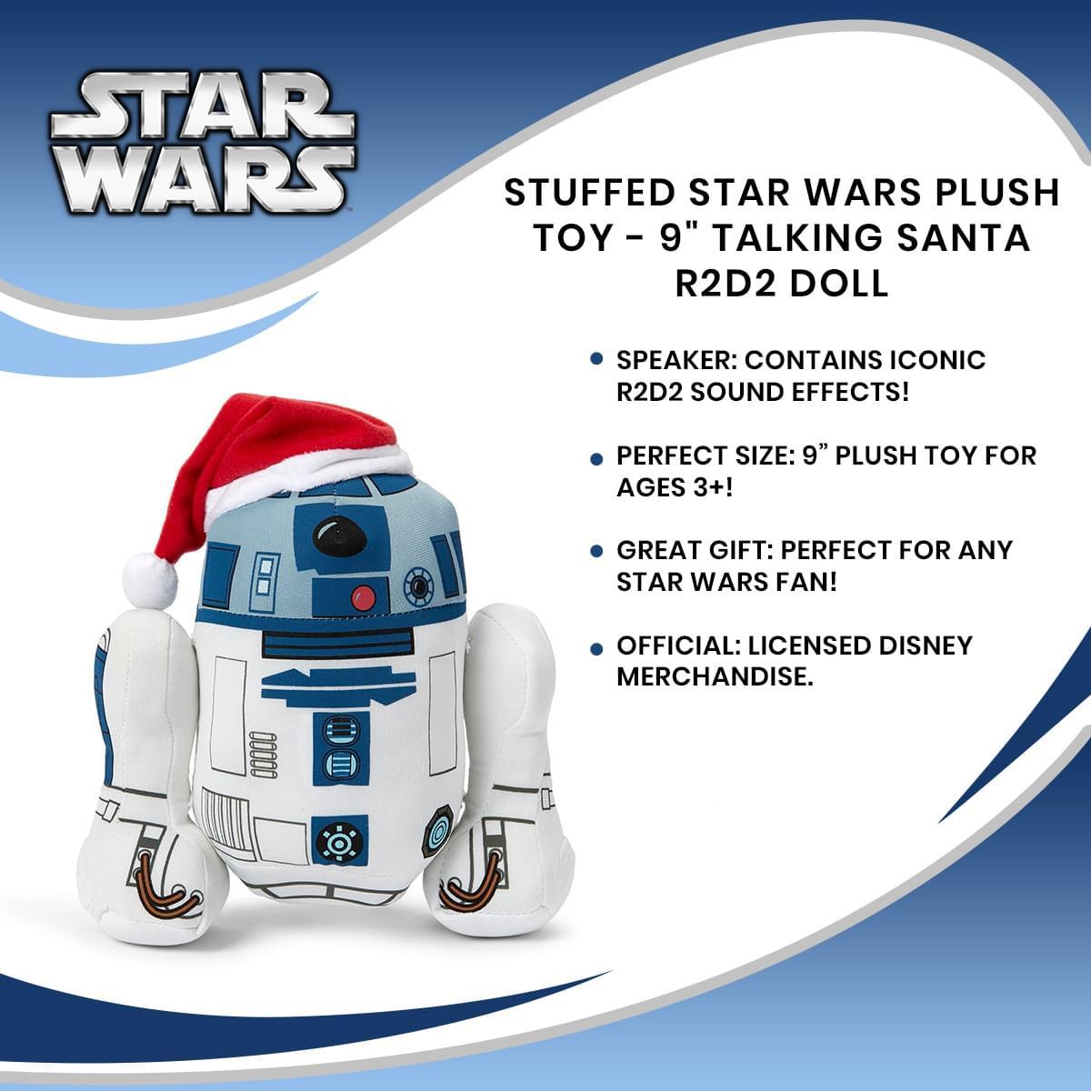 Star Wars 9" Talking Plush: Santa R2-D2 picture