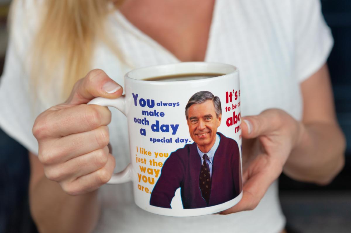 Mr Rogers Heat Change Sweater 16oz Ceramic Coffee Mug picture