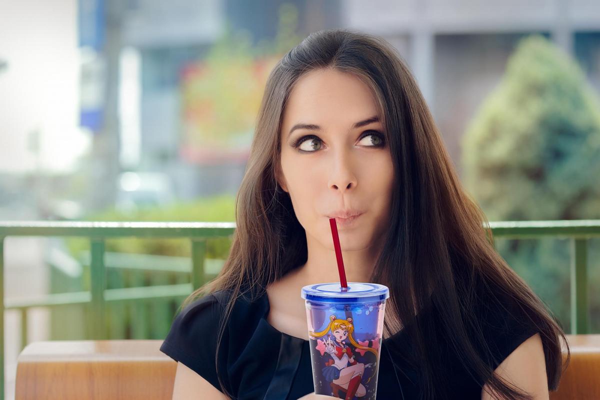 Sailor Moon Confetti 16oz Carnival Cup w/ Lid & Straw picture