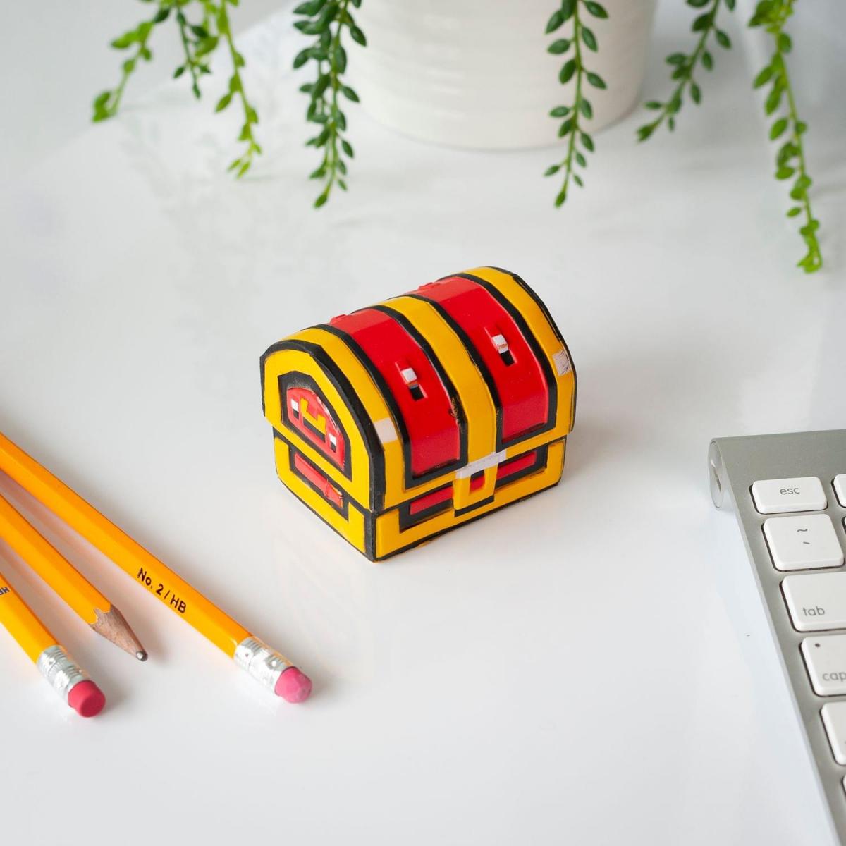 Legendary 8-Bit Foam Treasure Chest Replica - 4 Inch picture