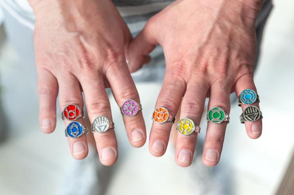 DC Comics Green Lantern Corps Adjustable Ring Set picture