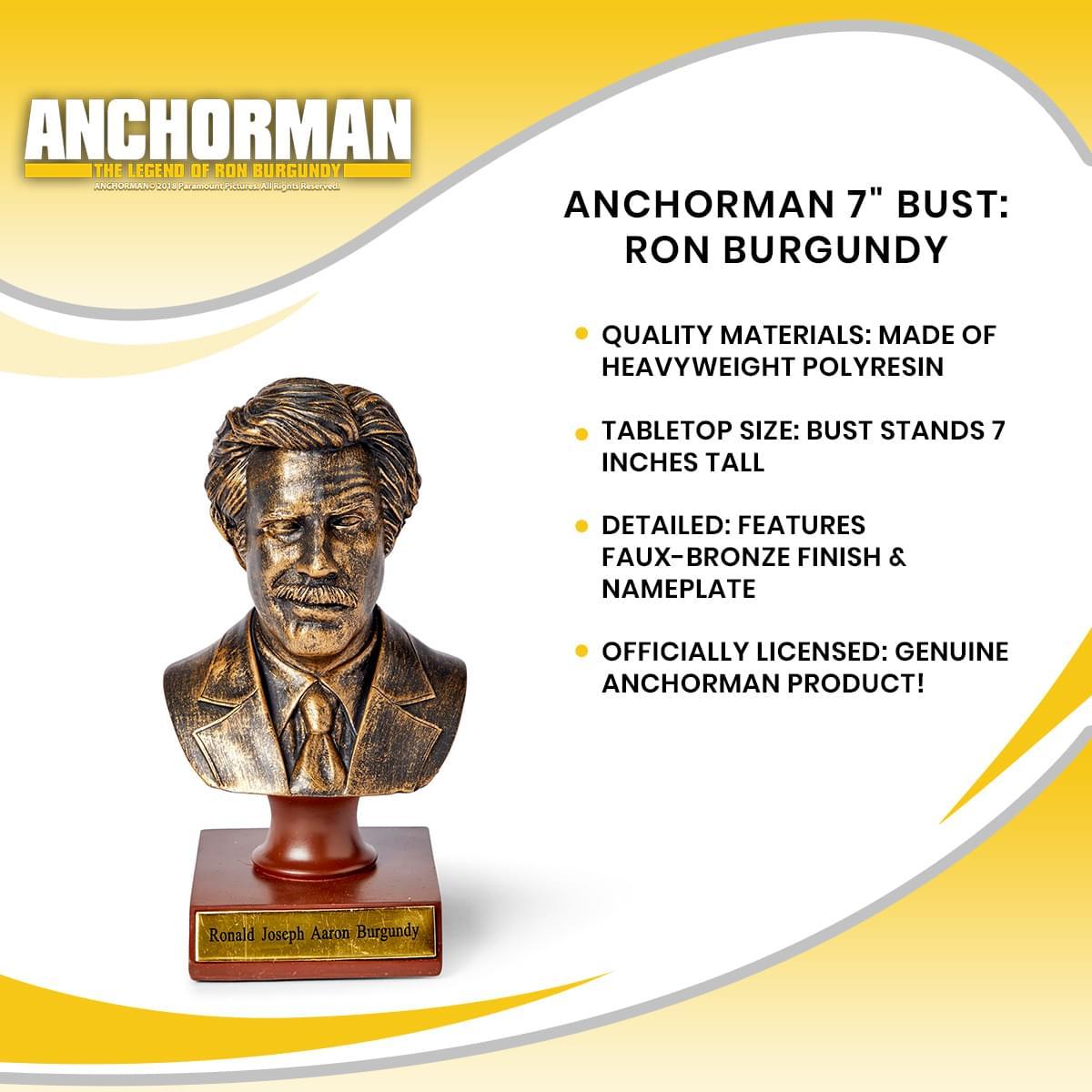 Anchorman 7" Bust: Ron Burgundy picture
