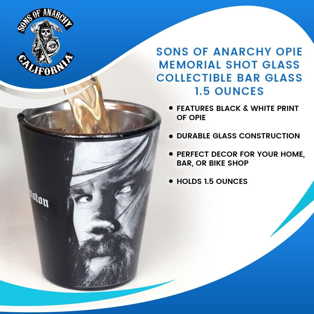 Sons of Anarchy Opie Memorial 1.5oz Shot Glass picture