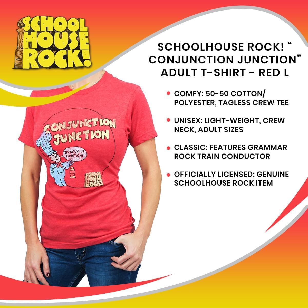 Schoolhouse Rock Conjunction Junction Adult T-Shirt | SM picture