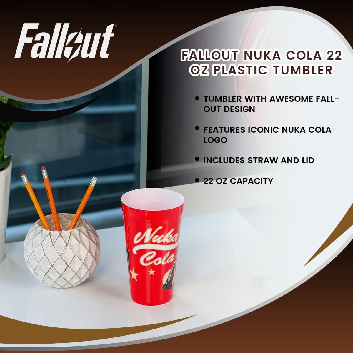 Fallout Nuka Cola 22oz Plastic Tumbler picture