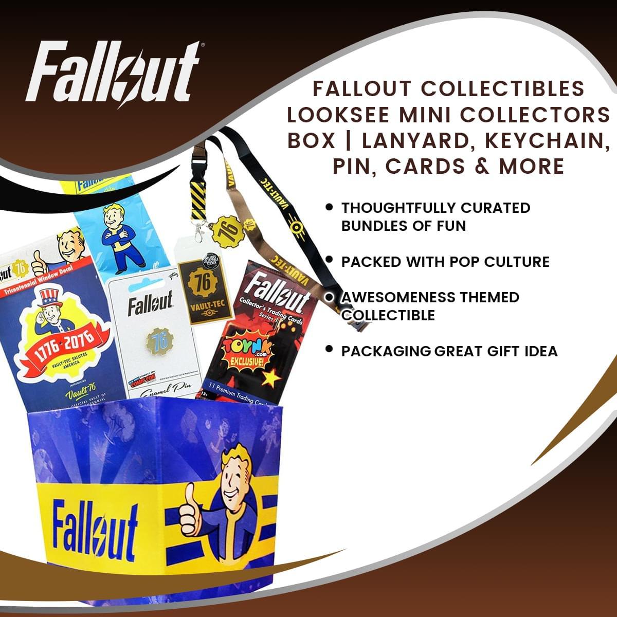 Fallout Mini LookSee Box w/ Lanyard, Keychain, Pin, More! picture