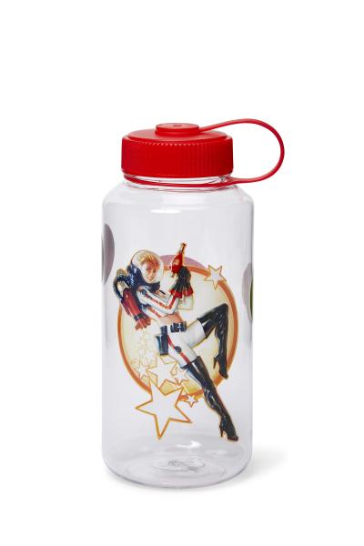 Fallout Nuka Cola 34oz Water Bottle w/ Molded Ice Cubes picture