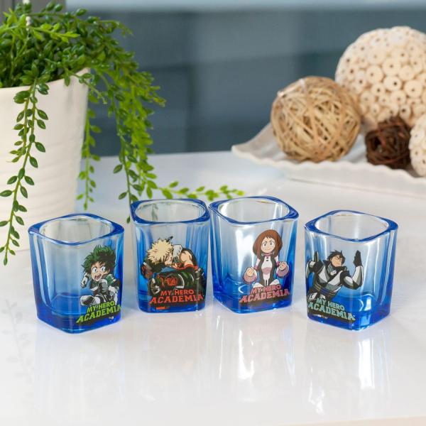 My Hero Academia 2oz Square Shot Glass 4 Pack picture