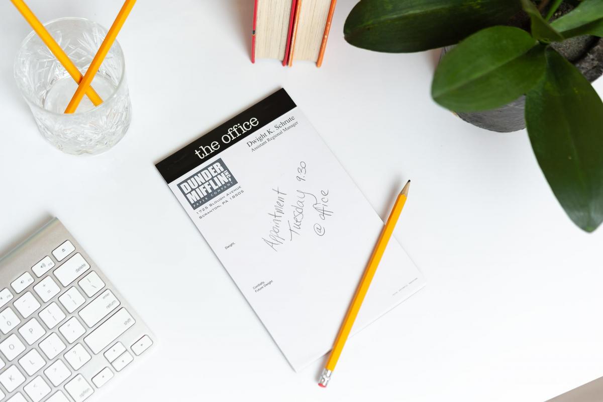 The Office Dear Future Dwight 5x8 Inch 50 Sheet Notepad picture