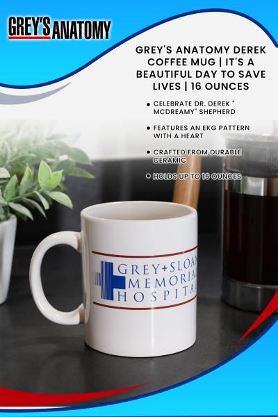 Grey's Anatomy It's A Beautiful Day To Save Lives 16oz Mug picture