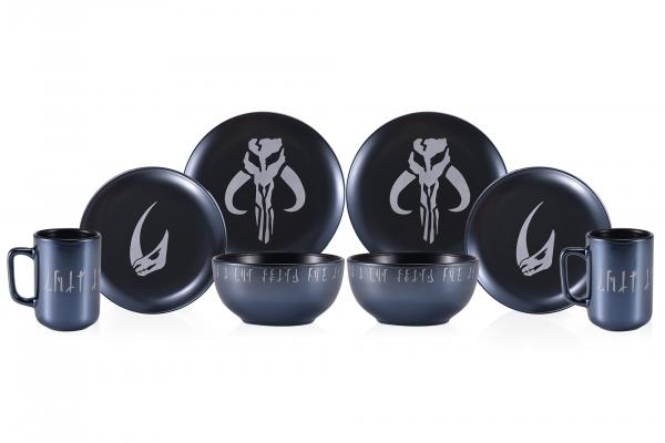 Star Wars The Mandalorian 8 Piece Stoneware Dinner Set picture