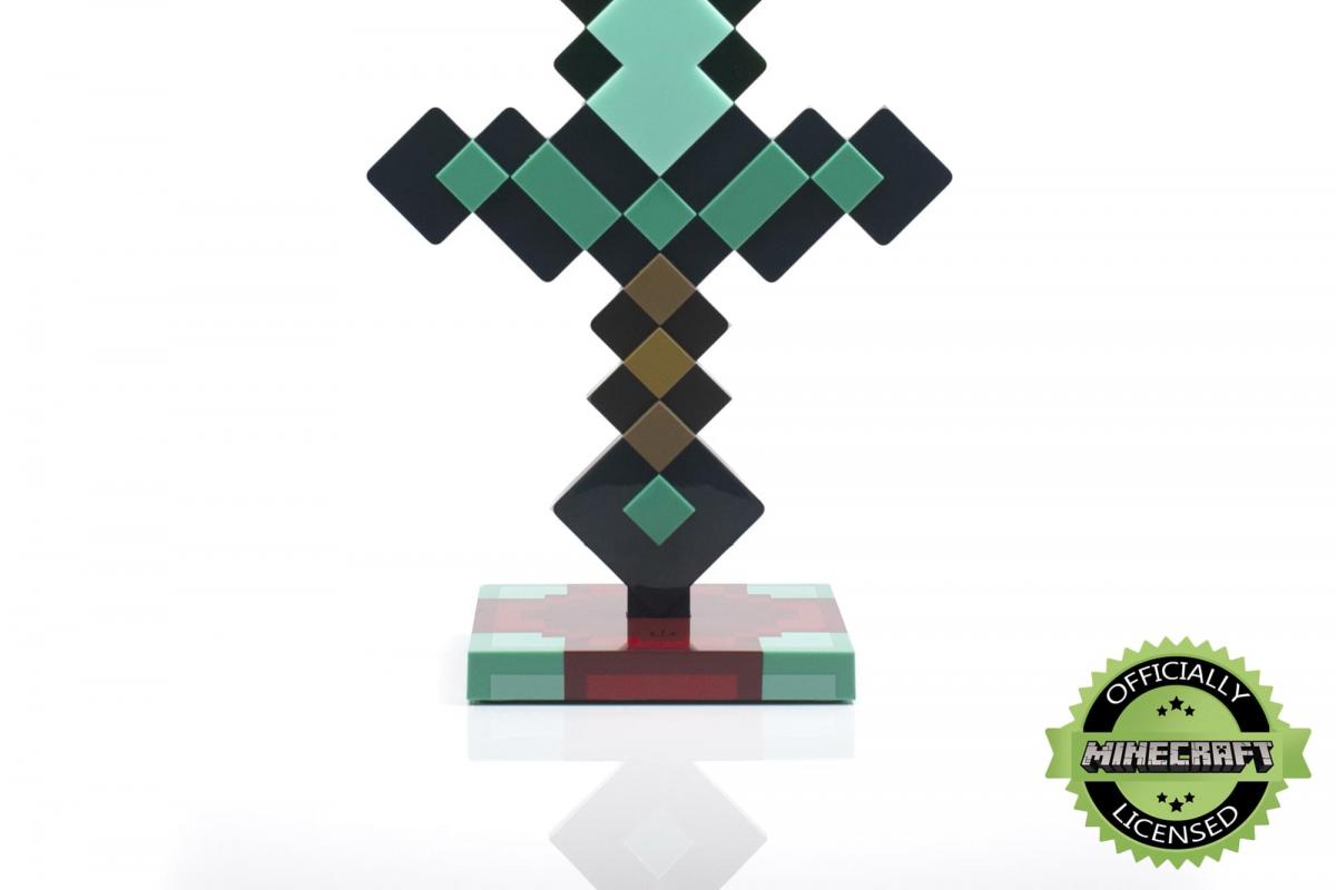 Minecraft Diamond Sword 14 Inch USB Desk Lamp picture