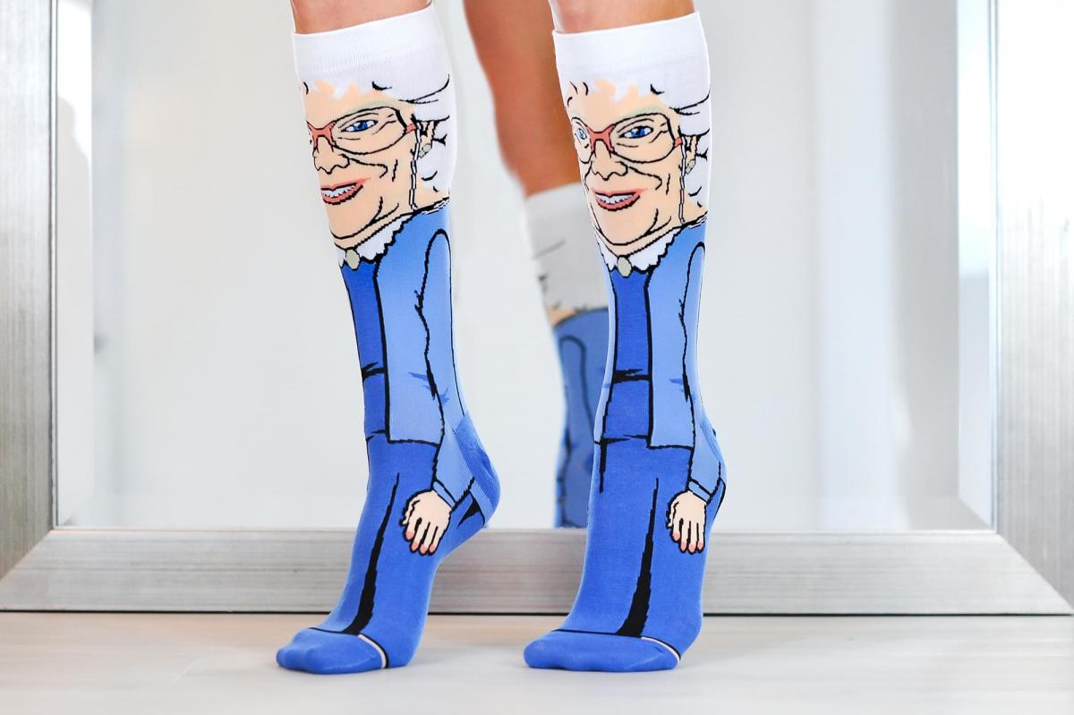 Golden Girls All-Over Graphic Adult Crew Socks | Sophia picture