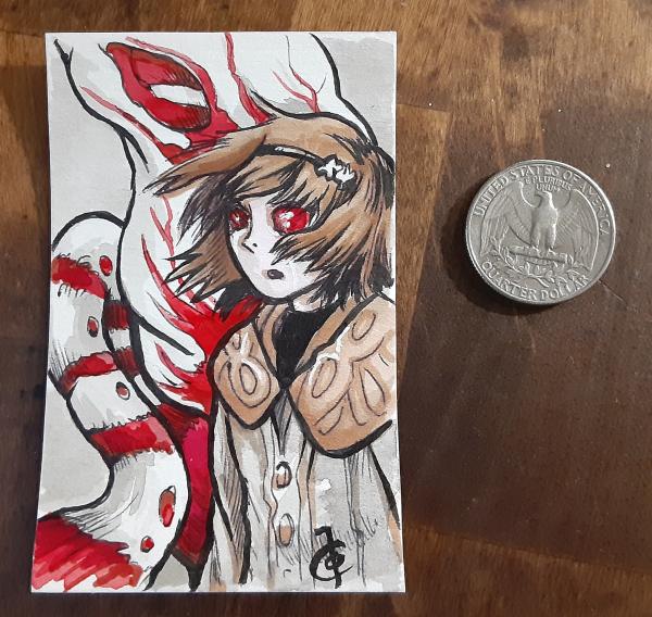 Sketch Card - Tokyo Ghoul#4: "Hinami Fueguchi Butterfly"