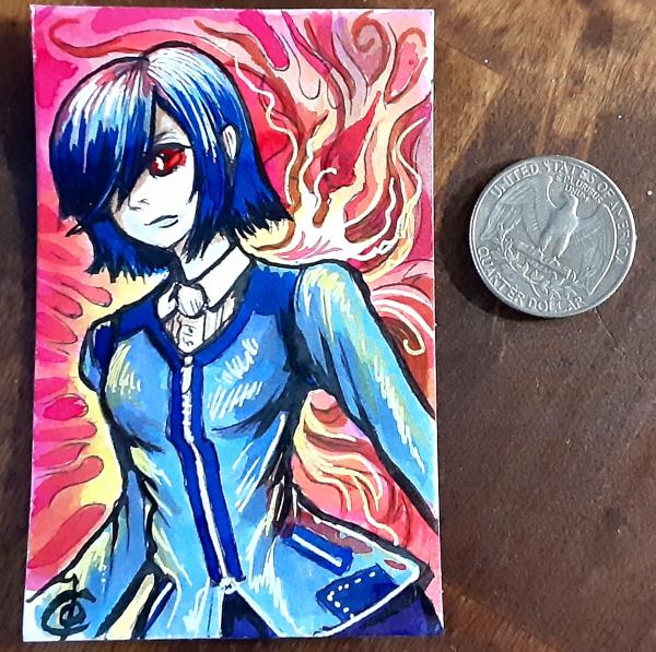 Sketch Card - Tokyo Ghoul#6: "Touka Kirishima Wings"