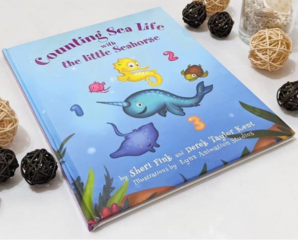 Counting Sea Life with the Little Seahorse (beginning counting book) Ages 2-5 picture