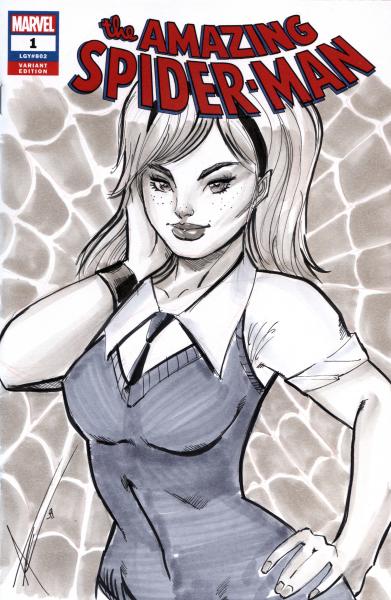 Gwen Stacy Sketch Cover picture