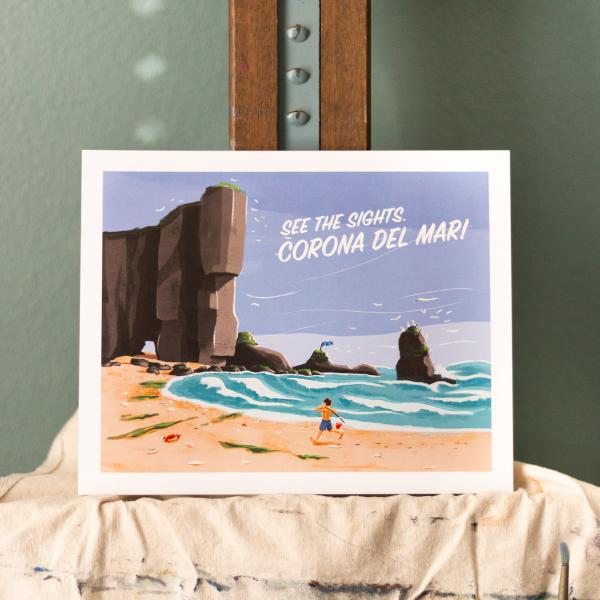 Corona Del Mar, California | Original Art Print picture