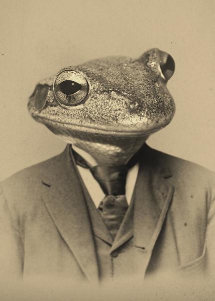 Frederick Frog - 20x30 Canvas picture