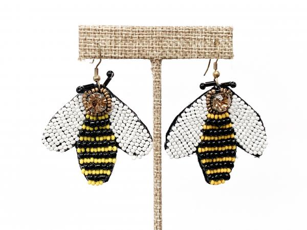 Beaded Bee Earrings picture