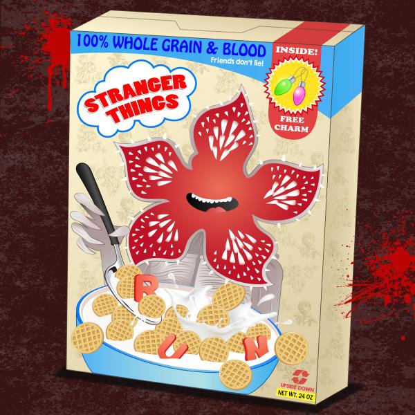 Stranger Things breakfast - Canvas Print