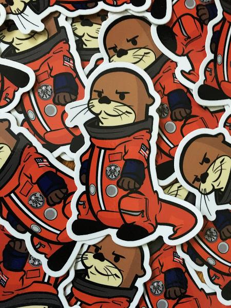 Agent Otter Sticker - Otter Space Edition