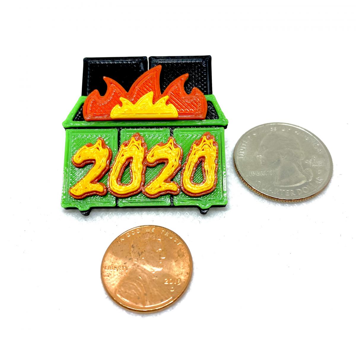 Dumpster Fire 2020 Pin picture
