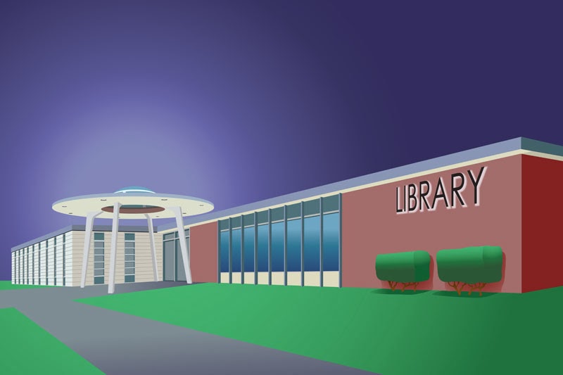 Midcentury Modern UFO Library picture