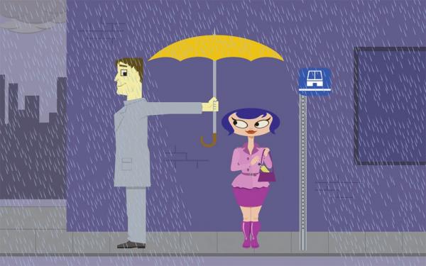 Rainy Days at the Bus Stop