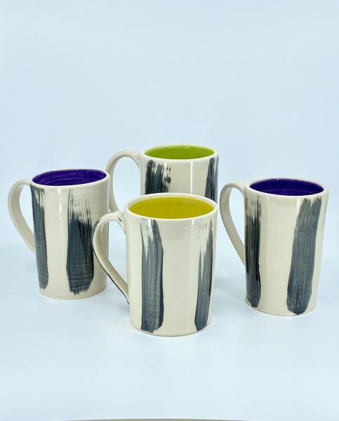 Tall Brushstroke Mugs