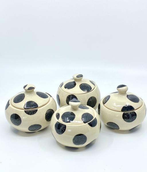 Polka Dot Lidded Jars picture