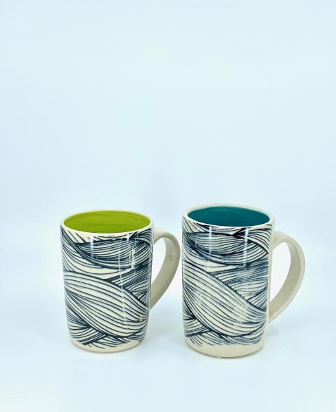 Extra Tall Wave Printed Mugs