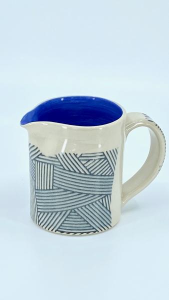 Cross Hatch Printed Milk Jugs