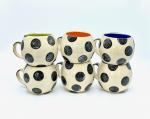 Round Polka Dot Mugs