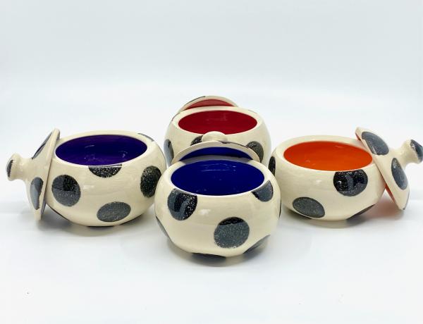 Polka Dot Lidded Jars picture