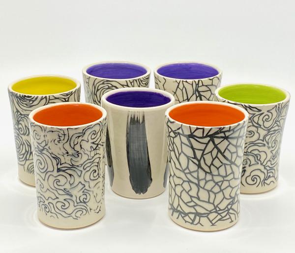 Tall Brushstroke Tumblers picture