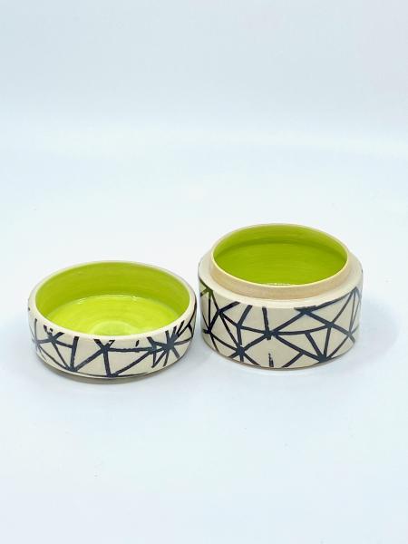 Triangle Printed Lidded Jars picture
