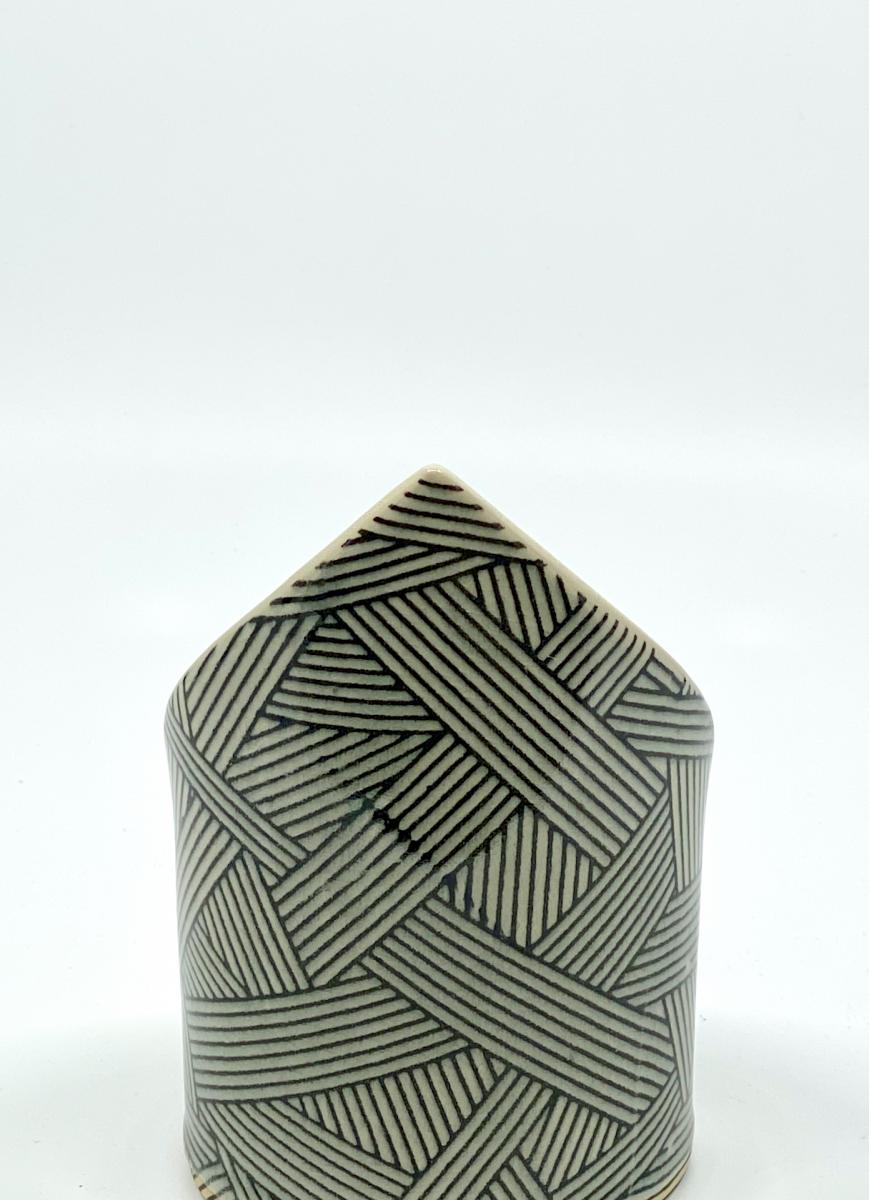 Large Cross Hatch Printed Candle Surrounds picture