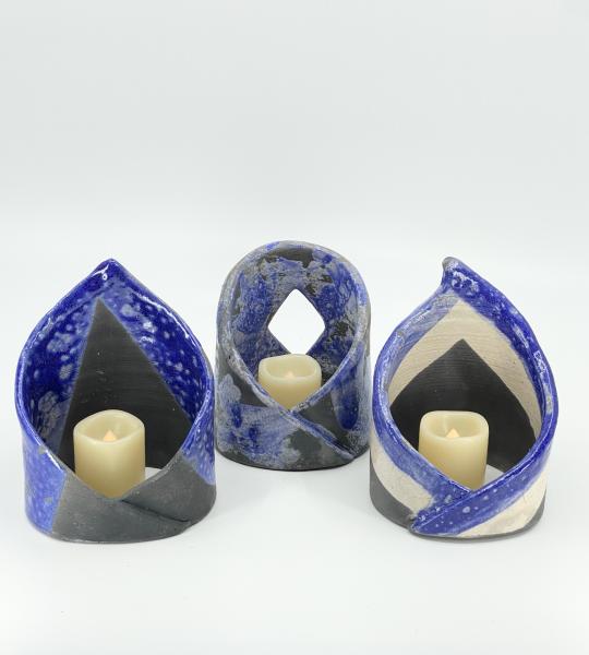 Large Raku Candle Surrounds picture