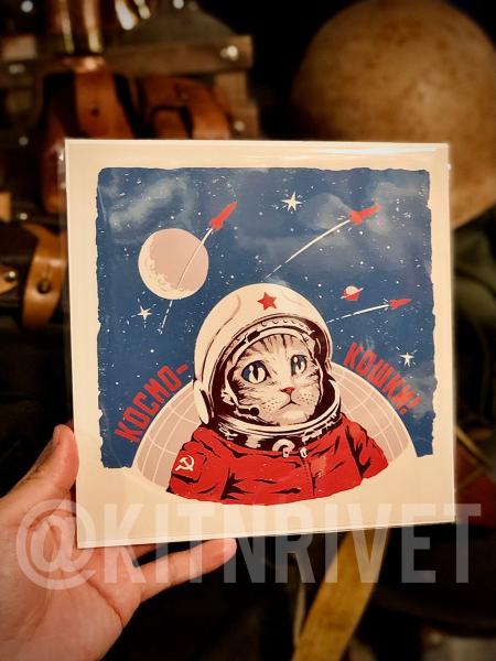 Soviet Space Cat print picture