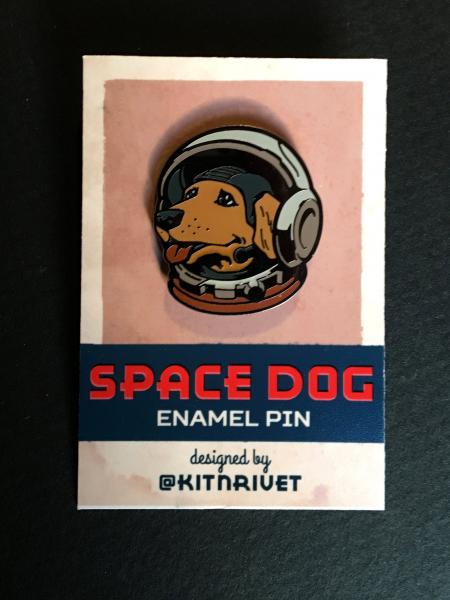 Space Dog pin picture