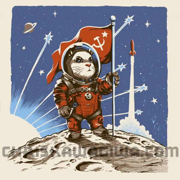 Soviet Space Hamster print picture
